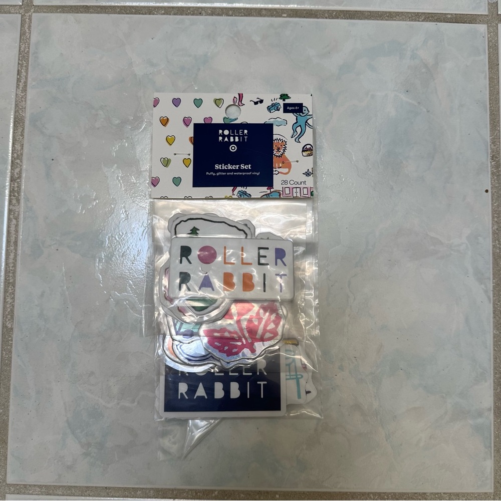 NWT Roller Rabbit x Target 28ct Sticker Set - Picture 4 of 4